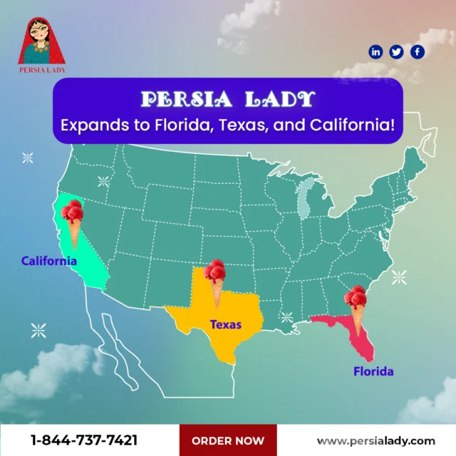 Bringing Persian Delicacies to Your Doorstep: Persia Lady Expands to Florida, Texas, and California!
Attention all Iranian, Persian, and Middle Eastern grocery and retail stores in Florida, Texas, and California: Persia Lady is excited to announce our expansion into your vibrant communities! We're bringing our authentic collection of Persian ice creams, Faloodeh, and popsicles right to your shelves, offering your customers a taste of Iran’s rich culinary heritage. Each product, crafted with the finest ingredients, is a testament to the flavors and traditions we cherish. Partner with us to enrich your offerings with the genuine taste of Persia. For details on wholesale opportunities and how to bring our delicacies to your store, visit www.persialady.com or call us at 1-844-737-7421. Let's make every freezer a gateway to Persia! 
-------------------------------------------
🛒https://persialady.com/where-to-purchase/
🌐 https://persialady.com
📩info@persialady.com
☎1 (844) 737 7421
---------------------------------------
#PersianDelights #RetailExpansion #MiddleEasternCuisine #FloridaTexasCalifornia #persialady