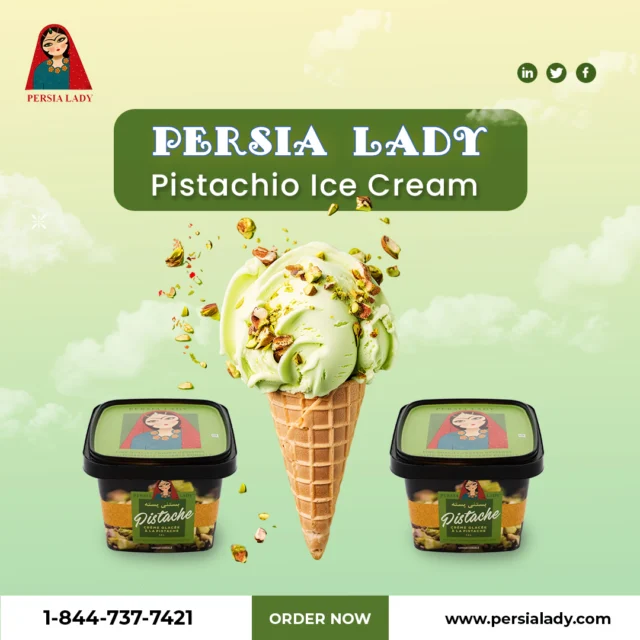 A Nutty Delight: Get Whisked Away by Our Pistachio Ice Cream!

Step into a nutty paradise with Persia Lady's Pistachio Ice Cream, where rich, creamy textures meet the crunchy delight of pistachios. Each scoop is packed with the nutty, buttery flavors of roasted pistachios, blended into a smooth, indulgent ice cream that's hard to resist. This classic Persian flavor is a must-try for nut lovers and ice cream aficionados alike, making it the perfect treat to enjoy year-round.

-------------------------------------------
🛒https://persialady.com/where-to-purchase/
🌐 https://persialady.com
📩info@persialady.com
☎1 (844) 737 7421
---------------------------------------
#PersiaLady #Pistachios #PistachiosIceCream #NuttyFlavor #CreamyDelight #PersiaLady