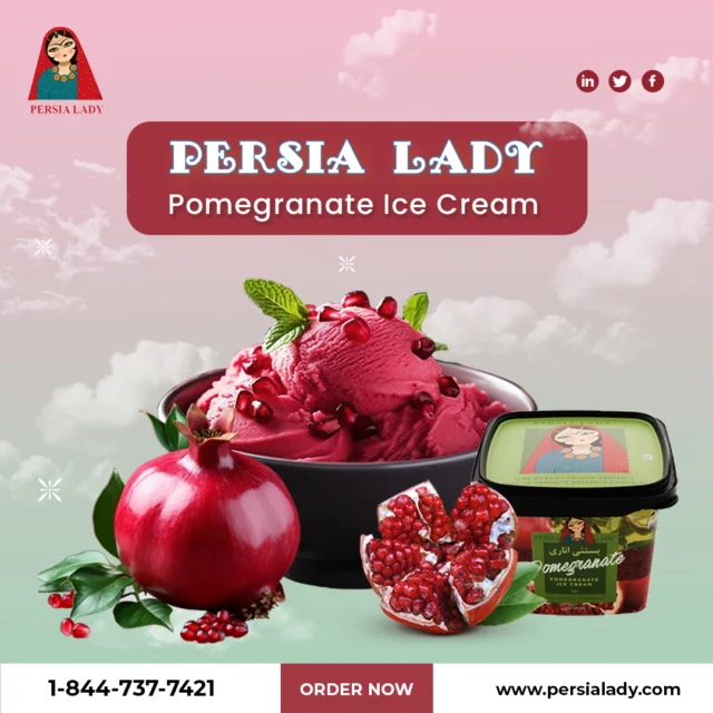 Bursting with Freshness: Dive into Our Pomegranate Ice Cream!

Unleash a burst of tangy sweetness with Persia Lady's Pomegranate Ice Cream, a refreshing treat that captures the essence of fresh pomegranates. Made with real fruit and natural ingredients, our ice cream offers a perfect balance of sweet and tart, enveloped in creamy decadence. It's an ideal dessert for those who love a fruity zest in their sweets. Enjoy it on a sunny day, or as a delightful finish to any meal. 
-------------------------------------------
🛒https://persialady.com/where-to-purchase/
🌐 https://persialady.com
📩info@persialady.com
☎1 (844) 737 7421
---------------------------------------
#PersiaLady #PomegranateIceCream #FruityTreat #NaturalIngredients #icecream
#faloodeh #Limefaloodeh #persialady #faloodeh #pomegranate #saffronicecream #pomegranatefaloodeh #انار #popsicle #lavashak #لواشک #manopopsicle  #پسته #saffron #persianrecipe #icecream #بستنی #بستنی_پرشیالیدی #persialadyicecream #popsicle #بستنی_تورنتو #فالوده  #pistachioicecream #persianrecipes #pomegranate